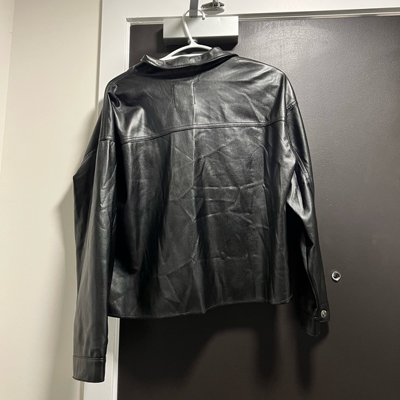 Leather button up shirt - Picture 2 of 2